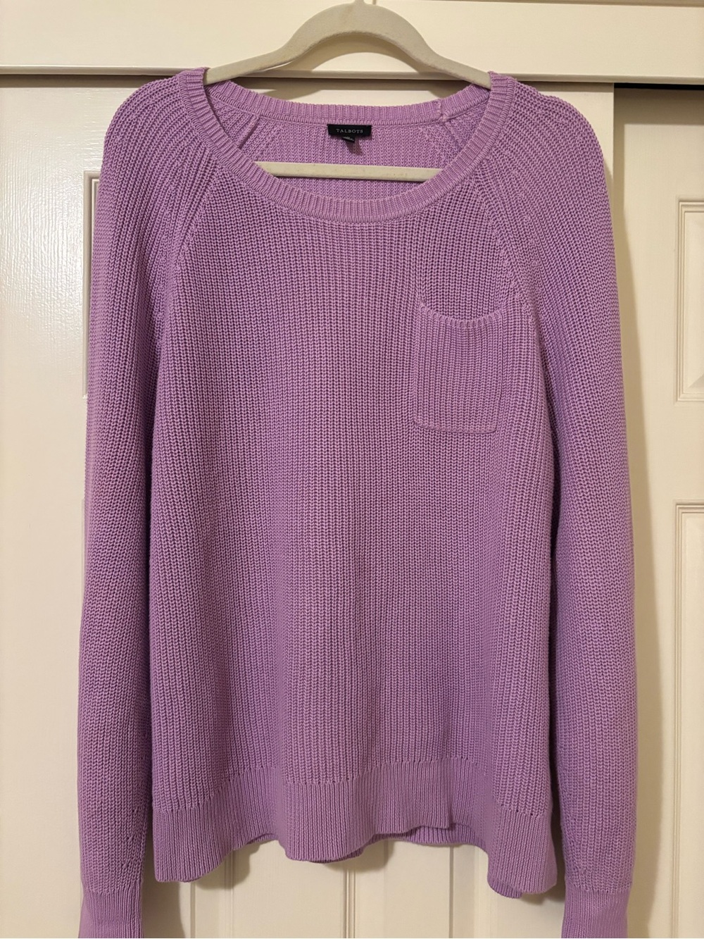 Talbots Lavender /Thistle colored Crewneck Sweater size XL